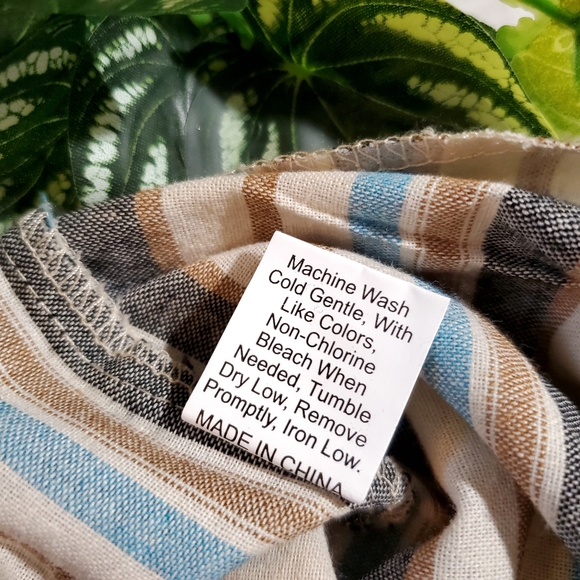 Tie Front Straight Leg Striped Pants - Picture 6 of 8